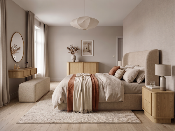 Rivello Schlafzimmer-Set 4-teilig – Hochwertiges Schlafzimmer-Ensemble in Baltic Dune