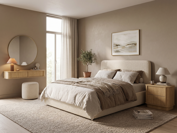 Rivello Schlafzimmer-Set 3-teilig – Elegantes Schlafzimmer-Ensemble in Baltic Dune