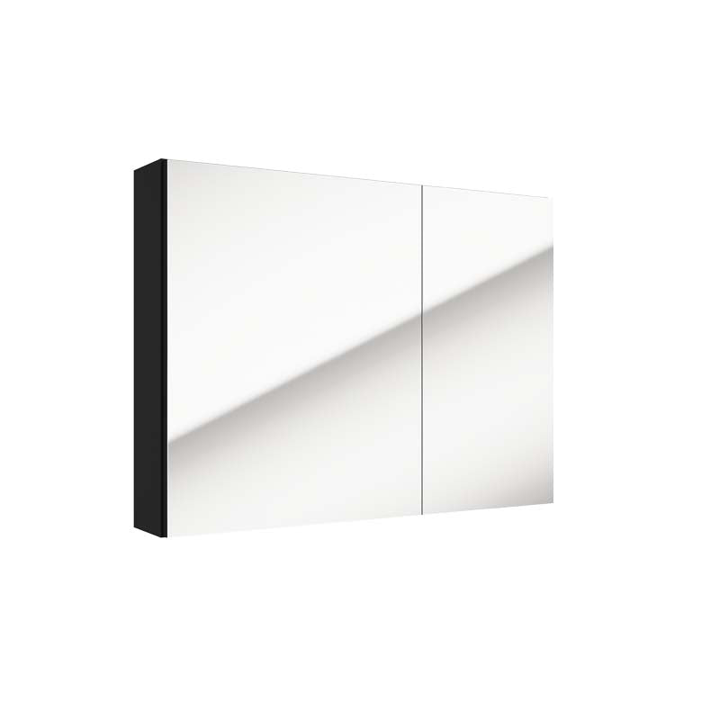 Badspiegelschrank SALSA E80 – Schwarz Matt / Eiche Gold