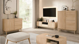 Savira Elegantes Sideboard mit 3 Türen in Cremona Eiche – Stilvolles Premium-Design