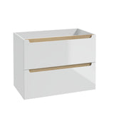 Waschbeckenunterschrank - STILLA B80 - weißer Hochglanzlack - ROYAL24_MARKT