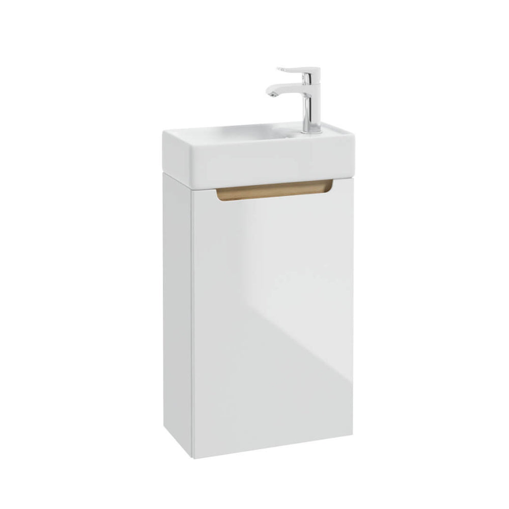Waschbeckenunterschrank STILLA D60, D50, D40 – Weiß Hochglanz