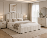 Polsterbett – Bett 03 – Tresor – Gepolstertes Bett mit Metall-Lattenrost