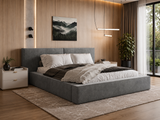 Polsterbett 06 Bouclé – Tresor – Bett mit Bettkasten, Metall-Lattenrost und modernem Design