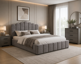 Polsterbett – Bett 03 – Tresor – Gepolstertes Bett mit Metall-Lattenrost