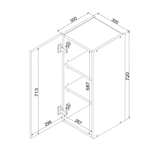 Hängeschrank W30 P/L – Zivora – Elegante Küchen Harmonie