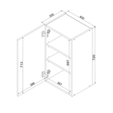 Hängeschrank W40 P/L – Zivora – Zeitlose Küchenlösung