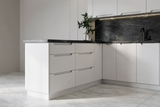 Küchenzeile – KS27-G390x260 – Zivora Weiß / Matt – Komfort und Design perfekt vereint