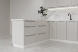 Küchenzeile – KS27-G390x260 – Zivora Hellgrau – Komfort und Design perfekt vereint