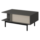 Alsy Couchtisch in Anthrazit / Hellbeige