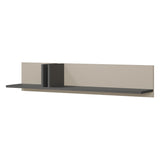 Alsy Wandregal in Anthrazit / Hellbeige