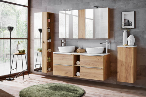 Aufsatzschrank für die Waschtischplatte Caprena Golden Craft Eiche 20 × 57 × 44 cm – Ansicht 3