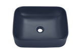 Aufsatzwaschbecken 50,5 × 38 cm – Marineblau matt, eckig – Ansicht 3