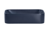 Aufsatzwaschbecken 61 × 38 cm – Marineblau matt, eckig – Ansicht 2