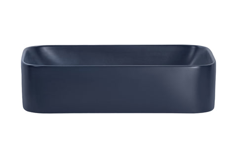 Aufsatzwaschbecken 61 × 38 cm – Marineblau matt, eckig – Ansicht 2