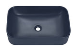 Aufsatzwaschbecken 61 × 38 cm – Marineblau matt, eckig – Ansicht 3