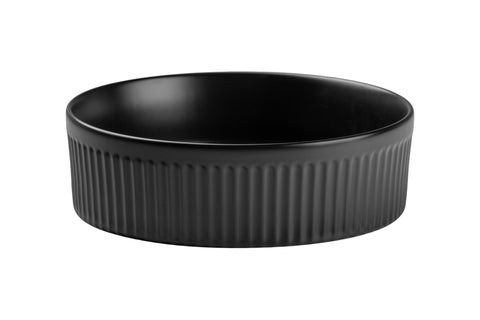 Aufsatzwaschbecken Bellona II 36 × 36 cm – Schwarz, matt, rund – Ansicht 2