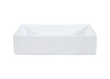 Aufsatzwaschbecken Gaia 45 × 22 cm – Weiß, glänzend, eckig – Ansicht 2