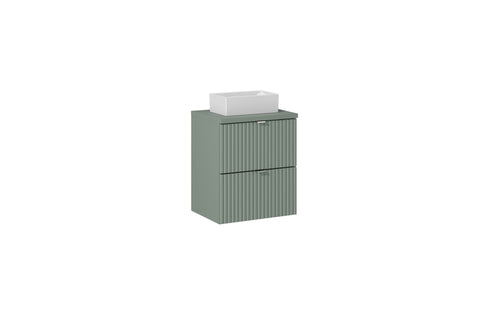 Aufsatzwaschbecken Gaia 45 × 22 cm – Weiß, glänzend, eckig – Ansicht 4