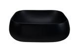 Aufsatzwaschbecken Nikea 45 × 40 cm – Schwarz, matt, eckig – Ansicht 2