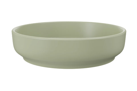 Aufsatzwaschbecken Riva I 40 × 40 cm – Grün, matt, rund – Olivgrün – Ansicht 2