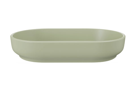 Aufsatzwaschbecken Riva II 55 × 35 cm – Grün, matt, oval – Olivgrün – Ansicht 3