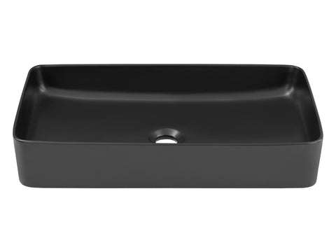 Aufsatzwaschbecken Slima 61 × 34 cm – Schwarz, matt, eckig – Ansicht 2