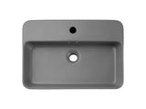 Aufsatzwaschbecken Trusta 55 × 38 cm – Hellgrau, matt, eckig – Ansicht 3