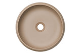 Aufsatzwaschbecken Wika 36 × 36 cm – Cappuccino matt, rund – Ansicht 3