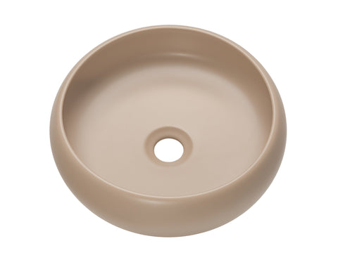 Aufsatzwaschbecken Wika 36 × 36 cm – Cappuccino matt, rund – Ansicht 4