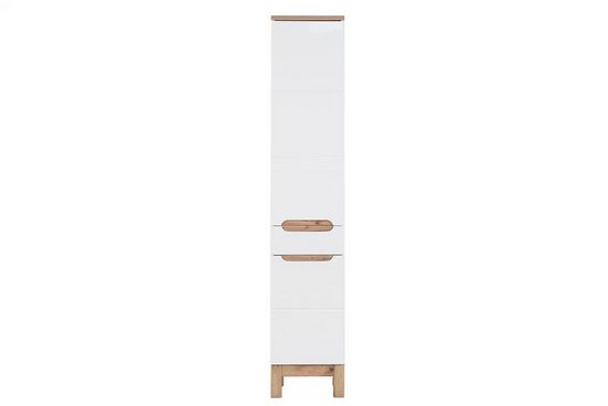 Hochschrank - Badschrank - Bali White - Ordentliche Badezimmerorganisation. - ROYAL24_MARKT
