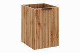 Badmöbel-Set Ardena Eiche 100 cm – Badezimmer-Hängeschrank Ardena Wotan Eiche 40 × 57 × 46 cm mit Wäschekorb