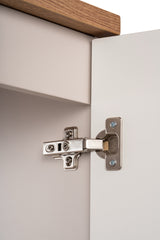 Badezimmer-Hängeschrank Novira Kaschmir matt 20 × 57 × 39 cm mit 1 Tür – Ansicht 5