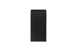 Badezimmer-Hängeschrank Novira Schwarz matt 30 × 57 × 39 cm mit 1 Tür – Ansicht 2