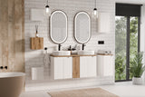 Badezimmer-Hängeschrank Novira Weiß matt 30 × 57 × 39 cm mit 1 Tür – Ansicht 6