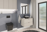 Badezimmer-Halbhochschrank Dalvira Kaschmir matt 30 × 80 × 26,6 cm mit 1 Tür – Ansicht 7