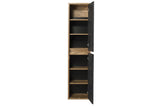 Badezimmer-Hochschrank Hamvera Beton dunkel 40 × 170 × 33 cm mit 2 Türen – Ansicht 4