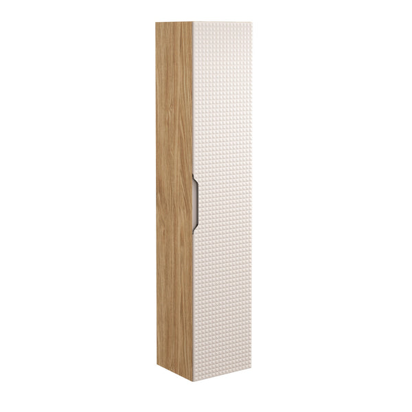 Badezimmer-Hochschrank Luxera Beige 35 × 170 × 33 cm mit 1 Tür