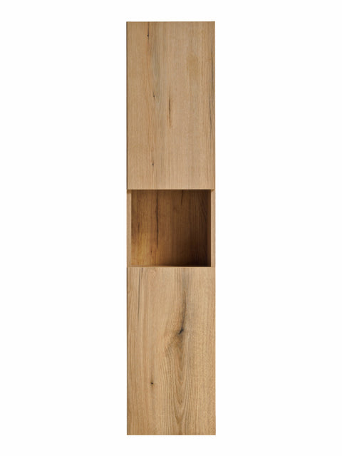 Badezimmer-Hochschrank Novira Coast Evoke Eiche 30 × 140 × 25 cm mit 2 Türen – ohne Griffe – Ansicht 2