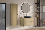 Badezimmer-Hochschrank Ovara Cremona Eiche 40 × 140 × 25,4 cm mit 1 Tür – Ansicht 8