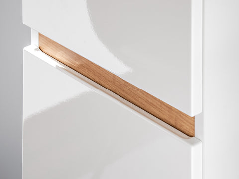 Badezimmer-Hochschrank Platora Weiß 35 × 176 × 30 cm mit 2 Türen – Ansicht 5