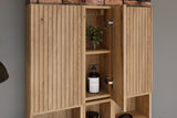 Badezimmer-Oberschrank Novira Coast Evoke Eiche 30 × 57 × 18,9 cm mit 1 Tür – Coast Evoke Eiche – Ansicht 5
