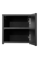 Badezimmer-Oberschrank Novira Schwarz matt 30 × 30 × 18,9 cm mit 1 Tür – Ansicht 7
