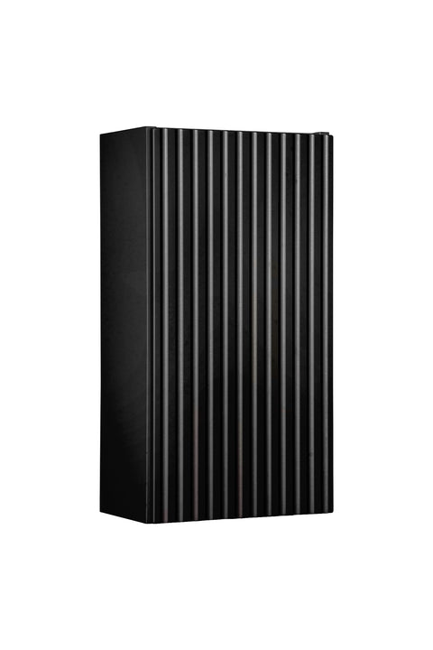 Badezimmer-Oberschrank Novira Schwarz matt 30 × 57 × 18,9 cm mit 1 Tür
