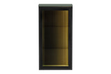 Badezimmer-Oberschrank Sombrela Glas 40 × 78 × 19 cm mit 1 Tür, mit LED-Beleuchtung – Ansicht 2