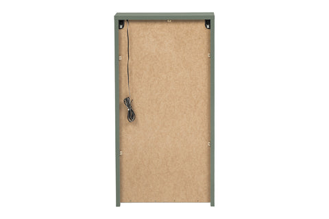 Badezimmer-Oberschrank Sombrela Glas 40 × 78 × 19 cm mit 1 Tür, mit LED-Beleuchtung – Ansicht 4