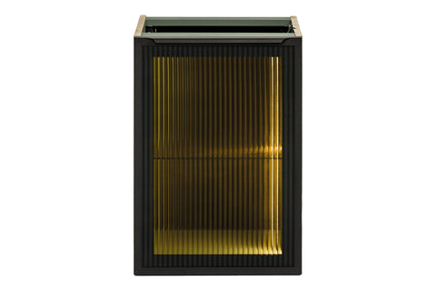 Badezimmer-Unterschrank Sombrela Glas 40 × 57 × 46 cm mit 1 Tür, mit LED-Beleuchtung – Ansicht 2