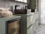 Badezimmer-Unterschrank Sombrela Glas 40 × 57 × 46 cm mit 1 Tür, mit LED-Beleuchtung – Ansicht 7