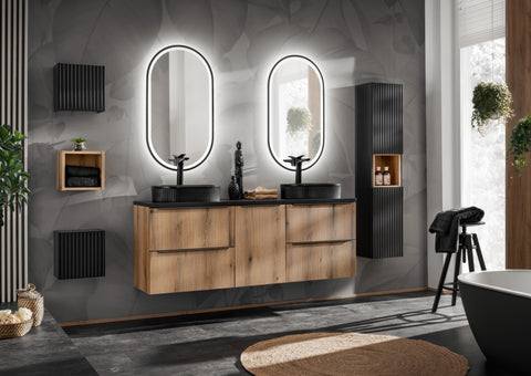 Badezimmer-Wandschrank offen Novira Coast Evoke Eiche 26,7 × 27,9 × 21,3 cm – Ansicht 7