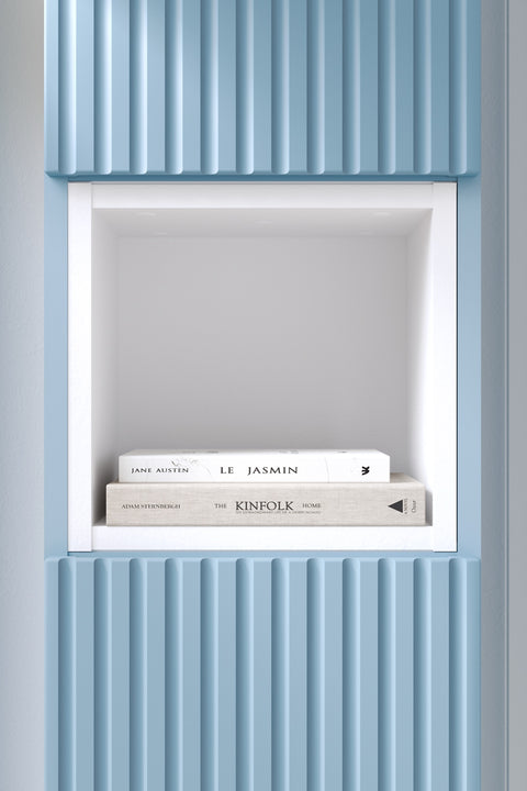 Badezimmer-Wandschrank offen Novira Weiß matt 26,7 × 27,9 × 21,3 cm – Ansicht 4